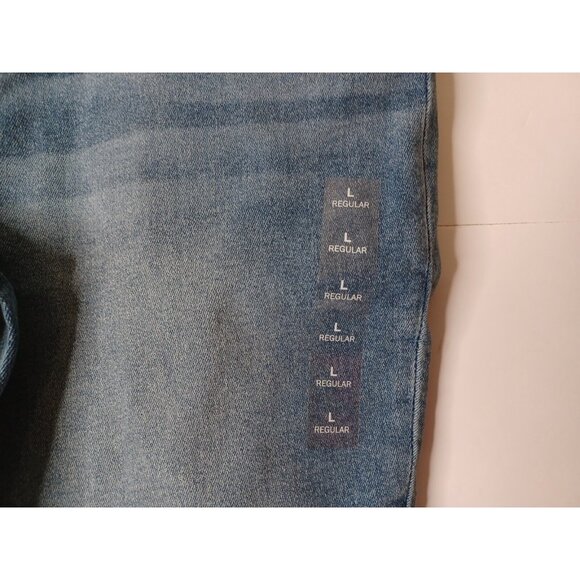 Maurices Jegging High Rise Denim Jeans Size L /34X28.5 Cuffed - Picture 3 of 8